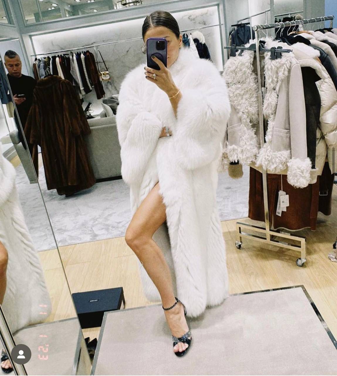 Шуба из арктической лисы смотреть фото