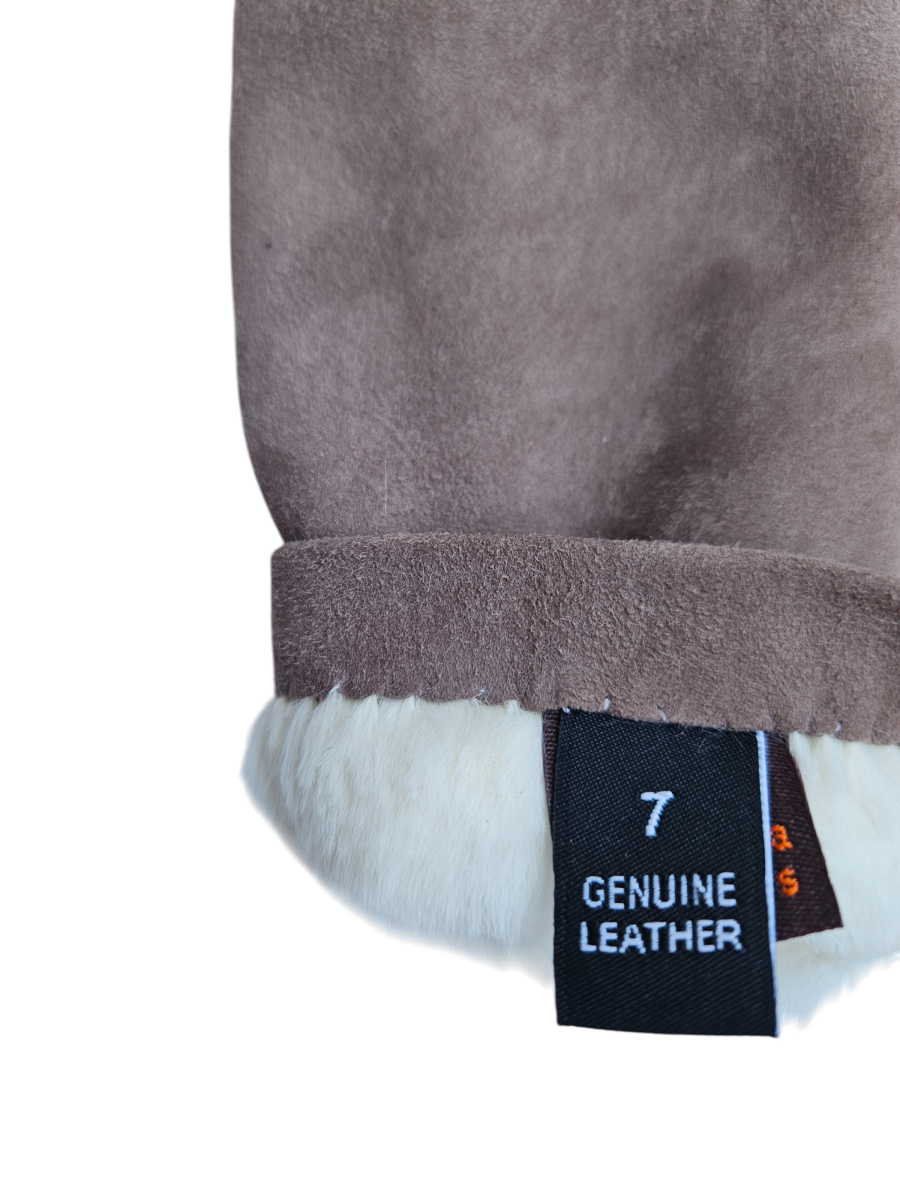 Замшевые перчатки на меху смотреть фото