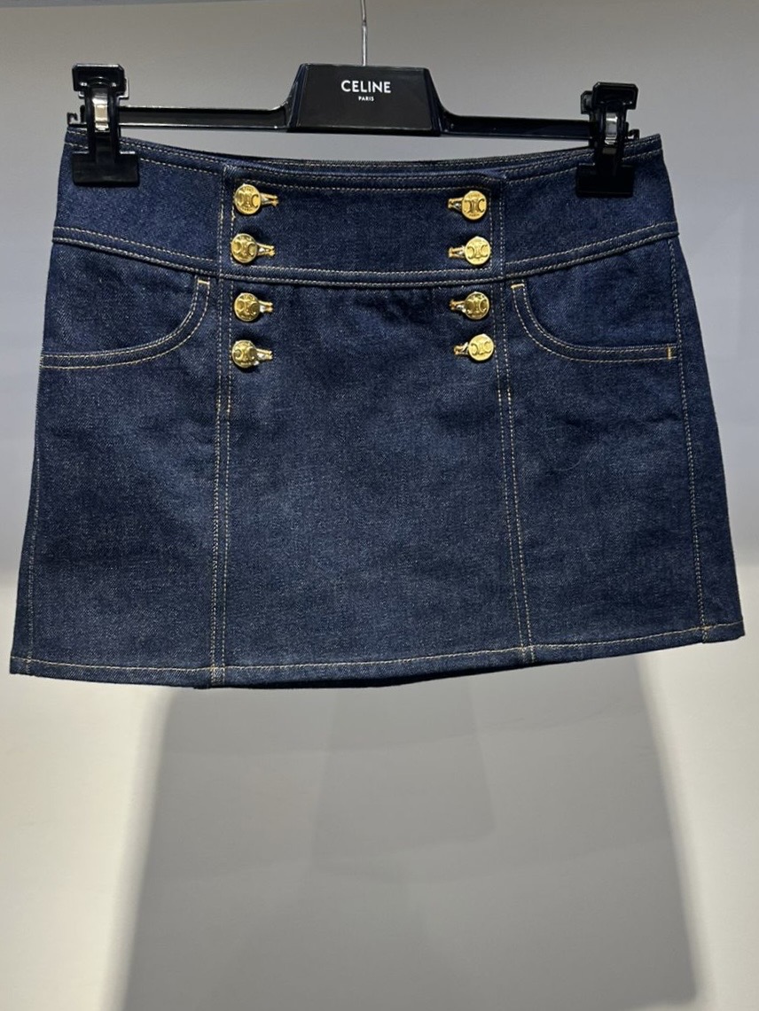 Джинсовая юбка Celine смотреть фото