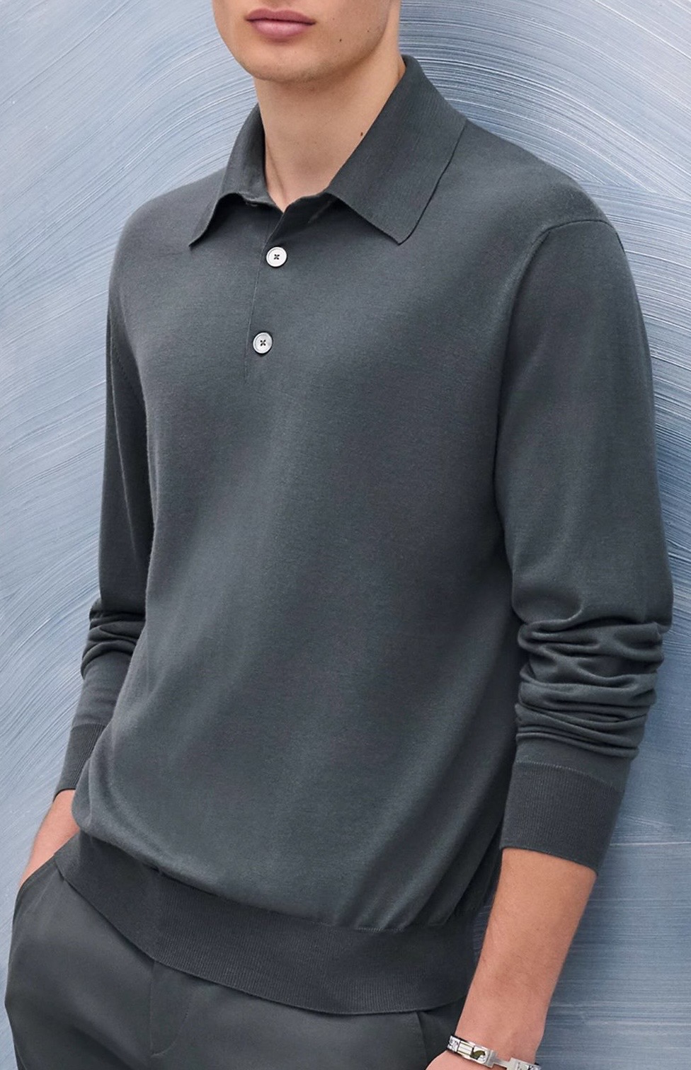 Свитер-поло смотреть фото