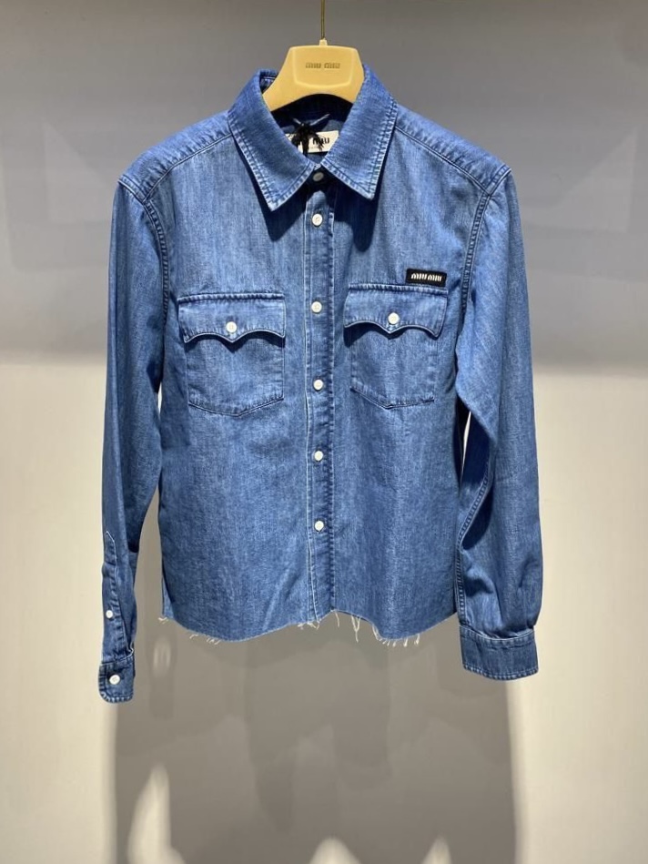 Джинсовая рубашка Miu Miu смотреть фото