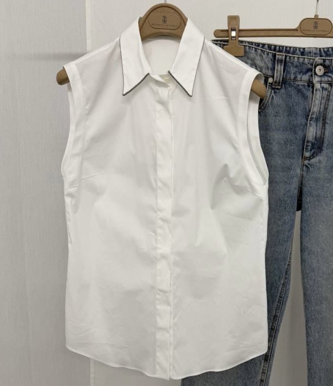 Рубашка-безрукавка Brunello Cucinelli смотреть фото