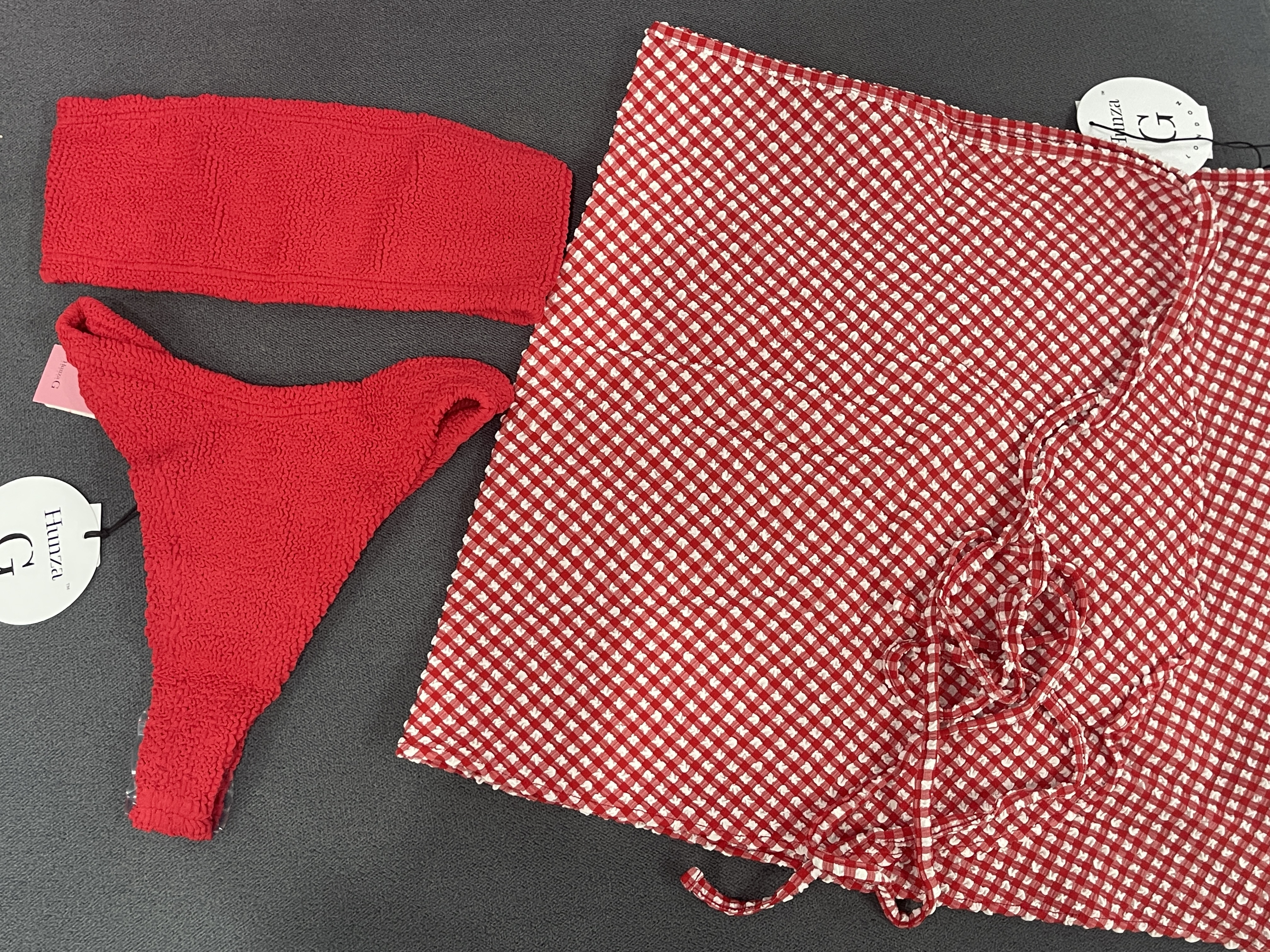 Новый комплект купальник и юбка Hunza G Shay смотреть фото