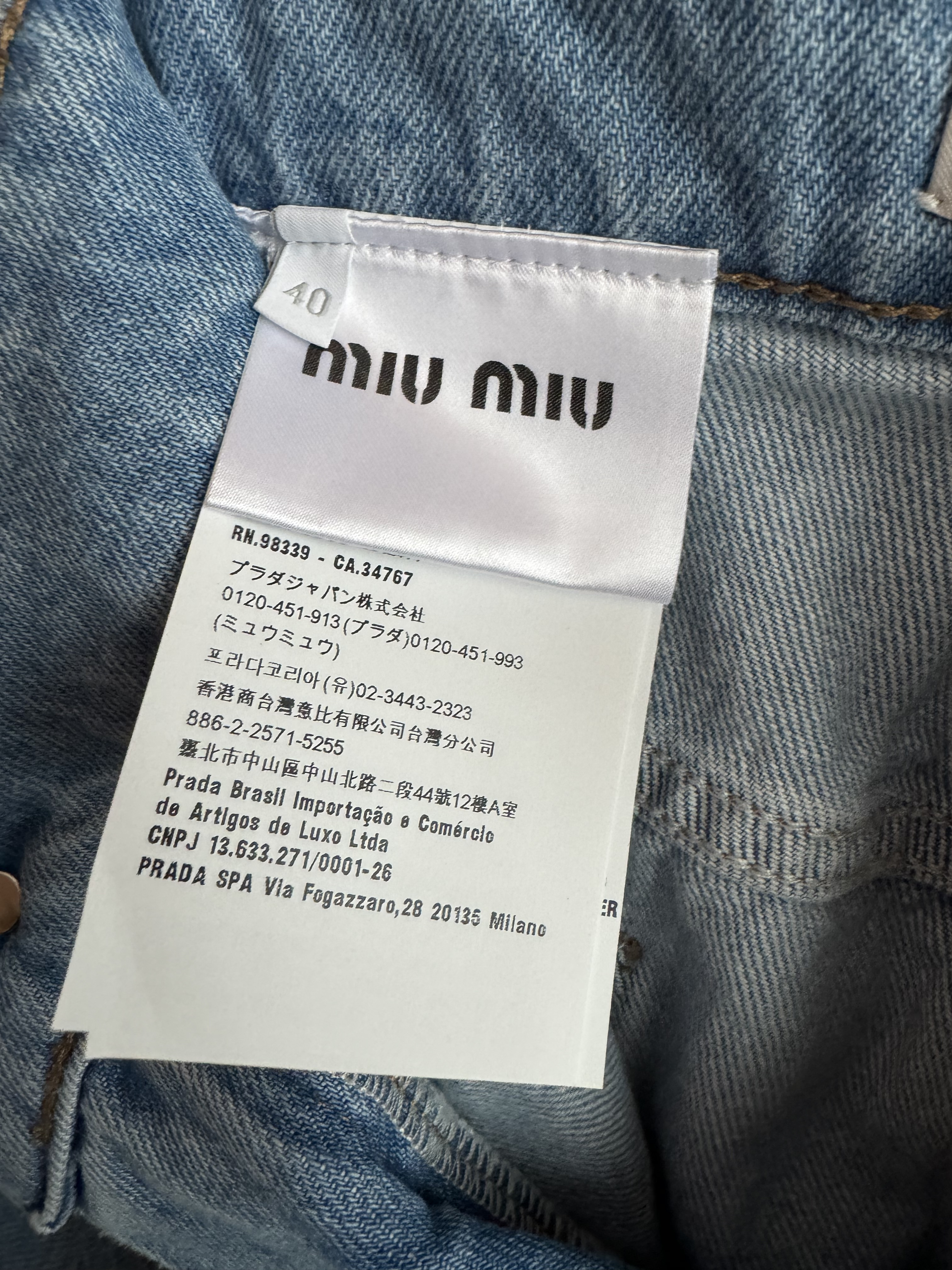 Джинсы Miu Miu смотреть фото