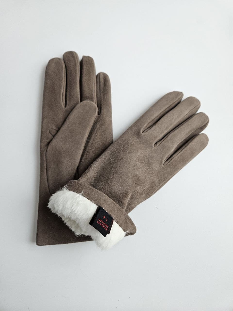 Замшевые перчатки на меху смотреть фото
