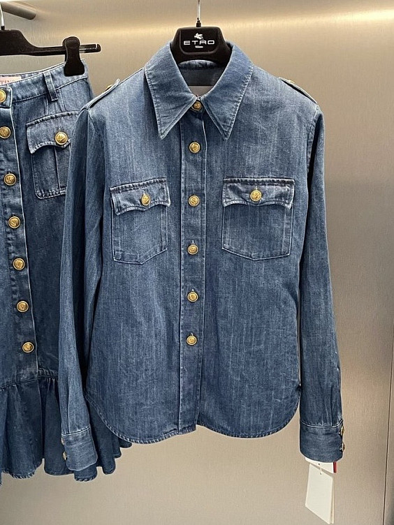 Valentino Джинсовая рубашка