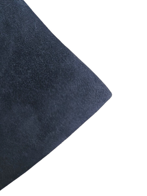 Sermoneta Gloves Темно-серые замшевые перчатки на меху кролика