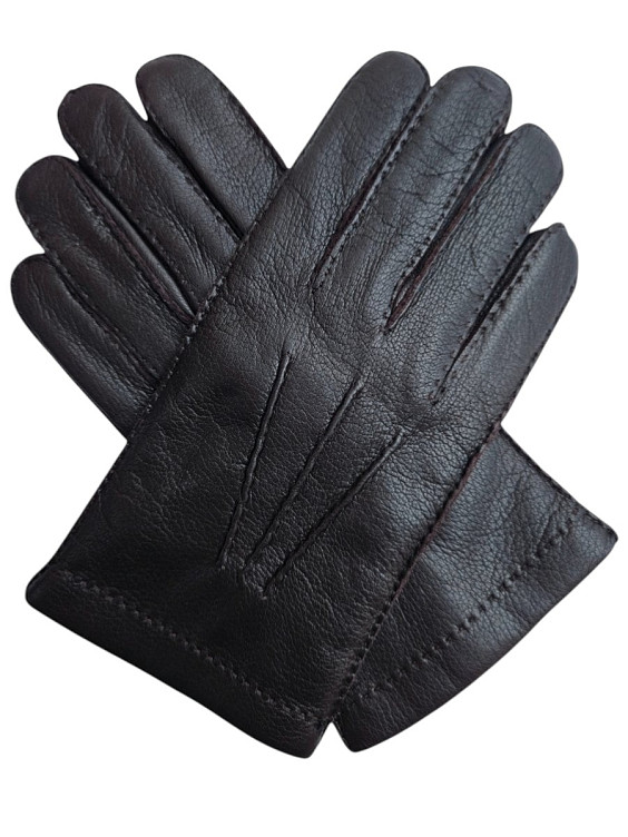 Sermoneta Gloves Мужские темно-коричневые перчатки