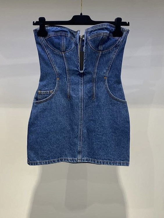 David Koma Джинсовое платье