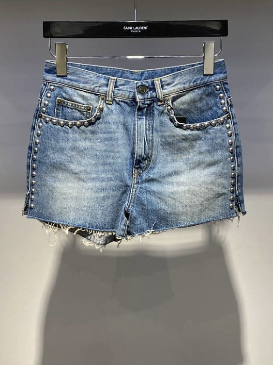Saint Laurent Джинсовые шорты
