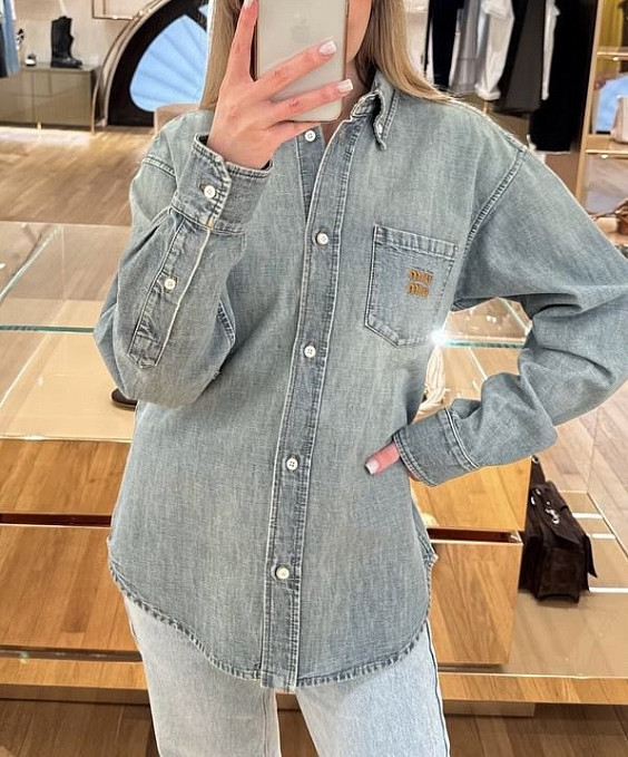 Miu Miu Джинсовая рубашка