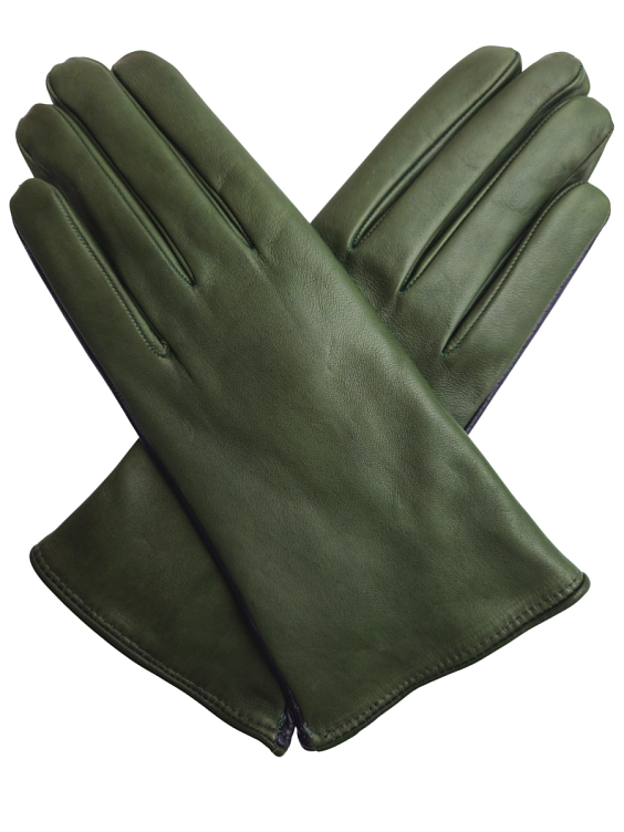 Sermoneta Gloves Сине-зеленые кожаные перчатки