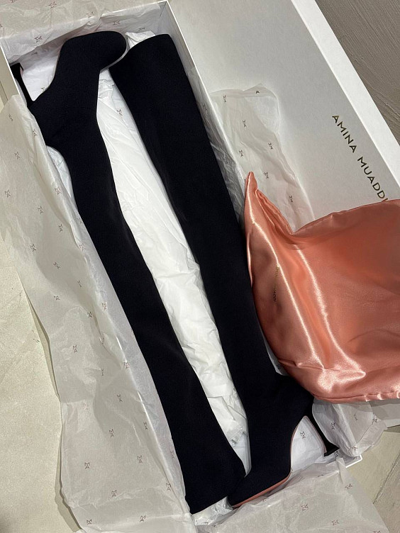 Amina Muaddi Ботфорты