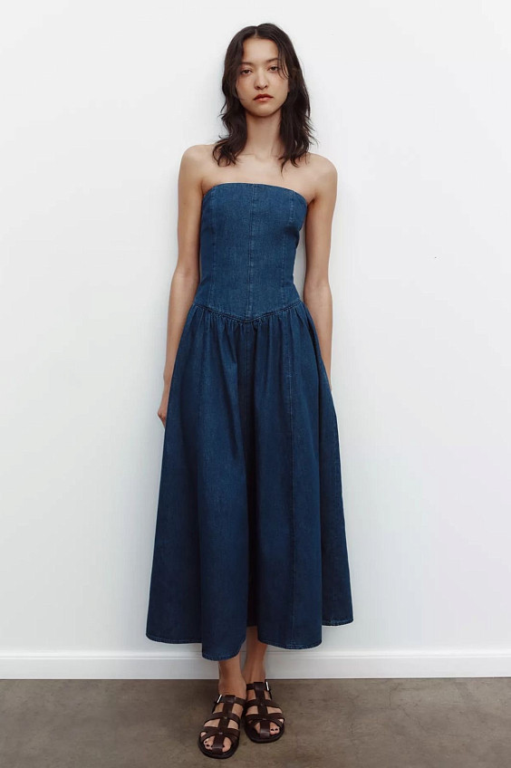 Zara Джинсовое платье