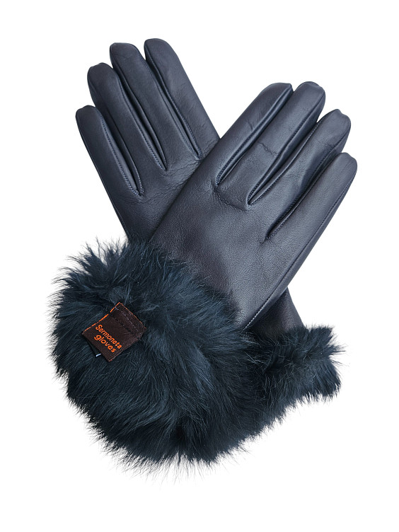 Sermoneta Gloves Кожаные перчатки на меху