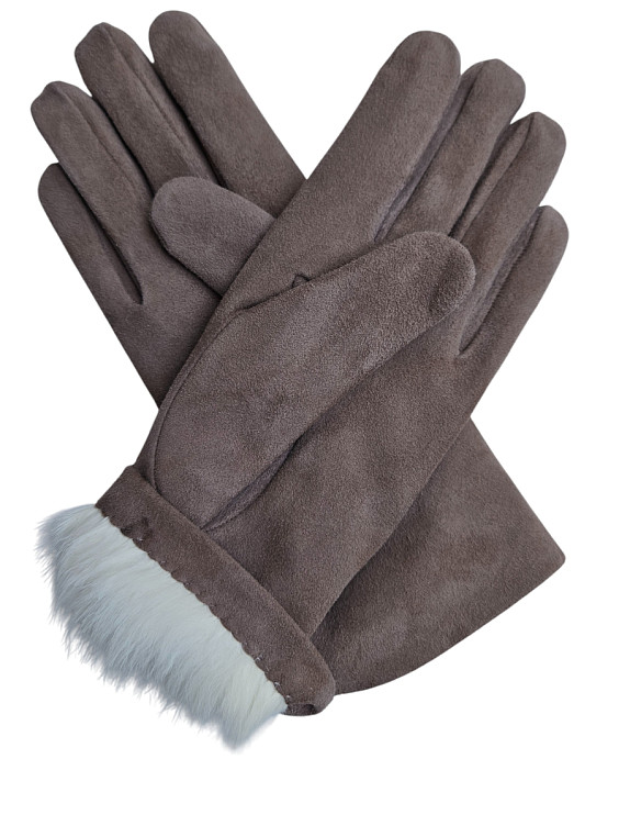 Sermoneta Gloves Замшевые перчатки на меху