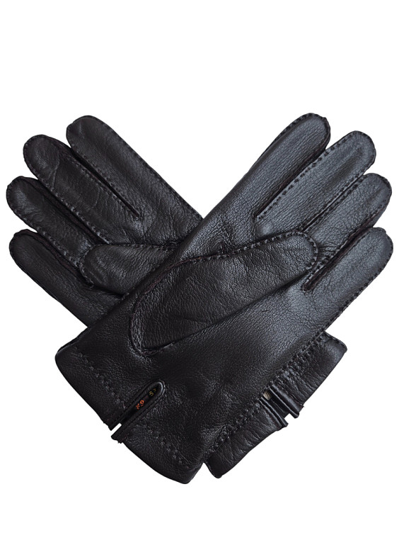 Sermoneta Gloves Мужские темно-коричневые перчатки
