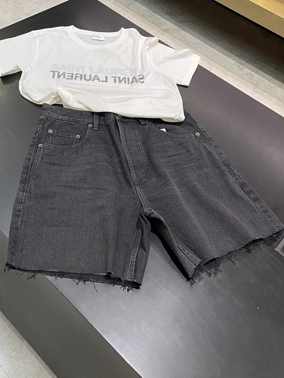 Saint Laurent Джинсовые шорты