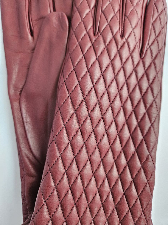 Sermoneta Gloves Бордовые перчатки