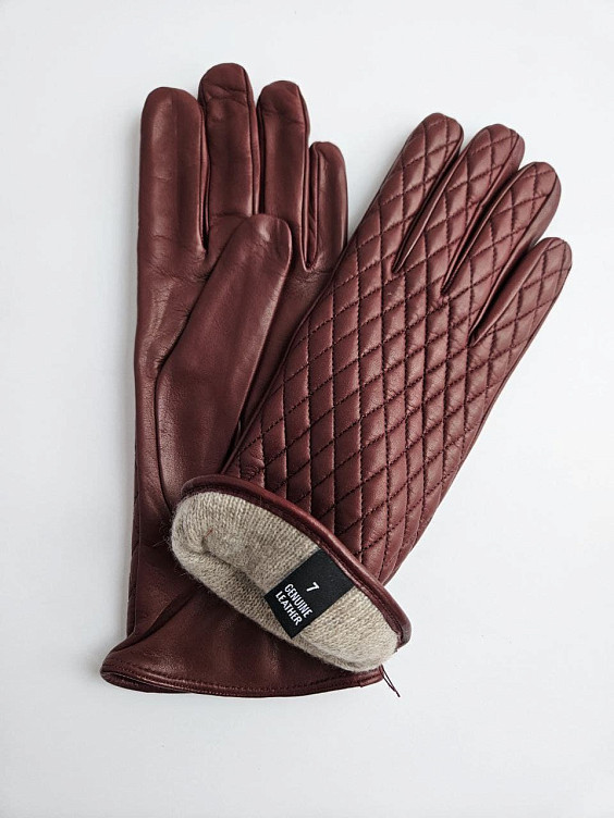 Sermoneta Gloves Бордовые перчатки